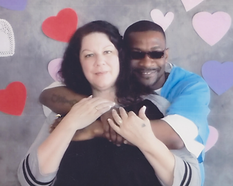 Tyrone and his wife Kristy who helped him rehabilitate during his journey behind bars.